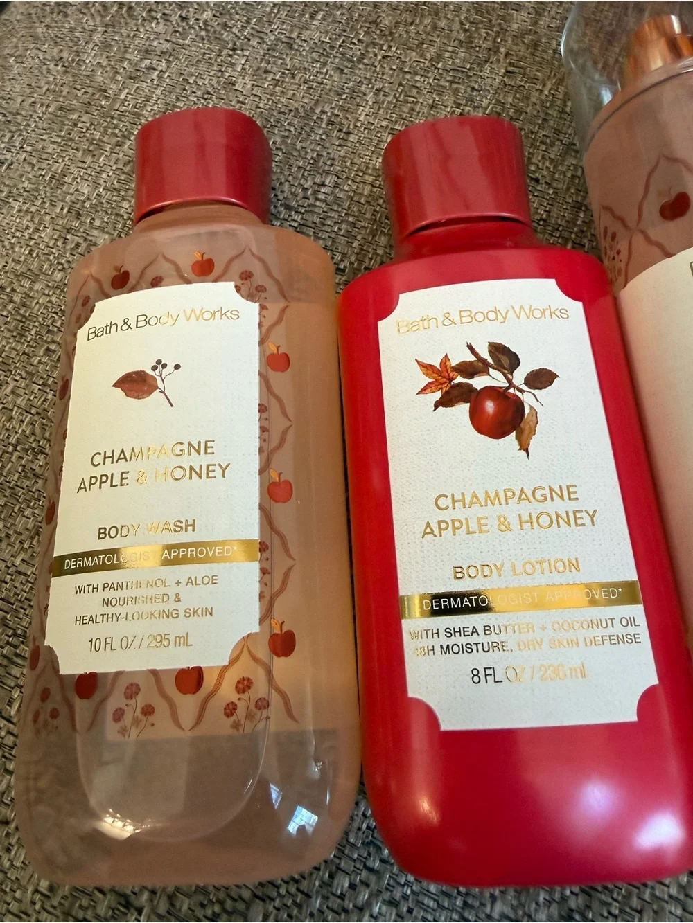 ❣️🆕Bath & Body Works 3PC Full Size Champagne Apple & Honey Bundle❣️